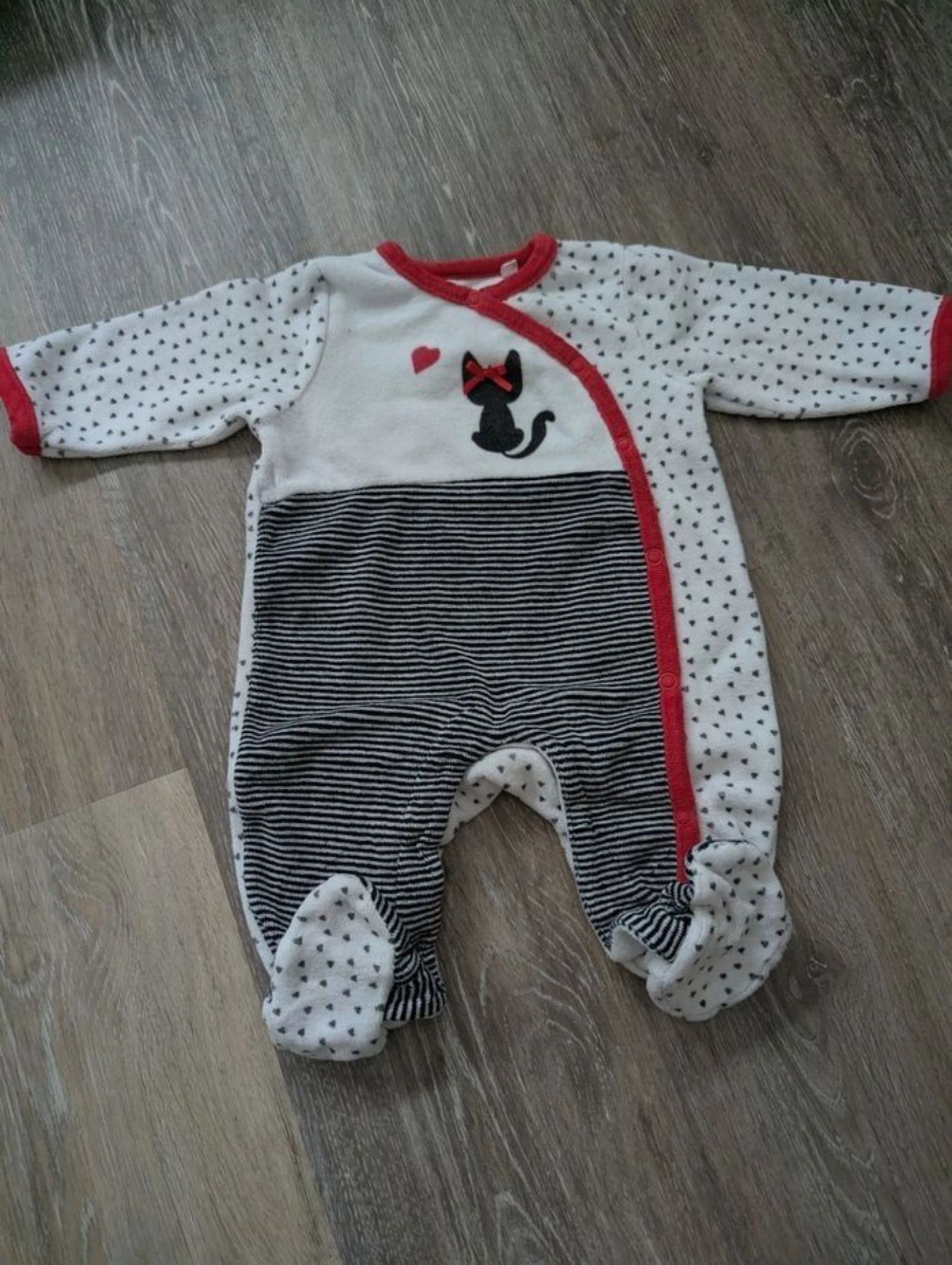 Pyjama velours 1 mois